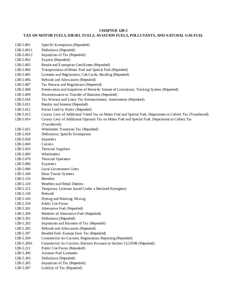 Chapter 221 Motor Vehicle Fuels Tax Doc Template pdfFiller