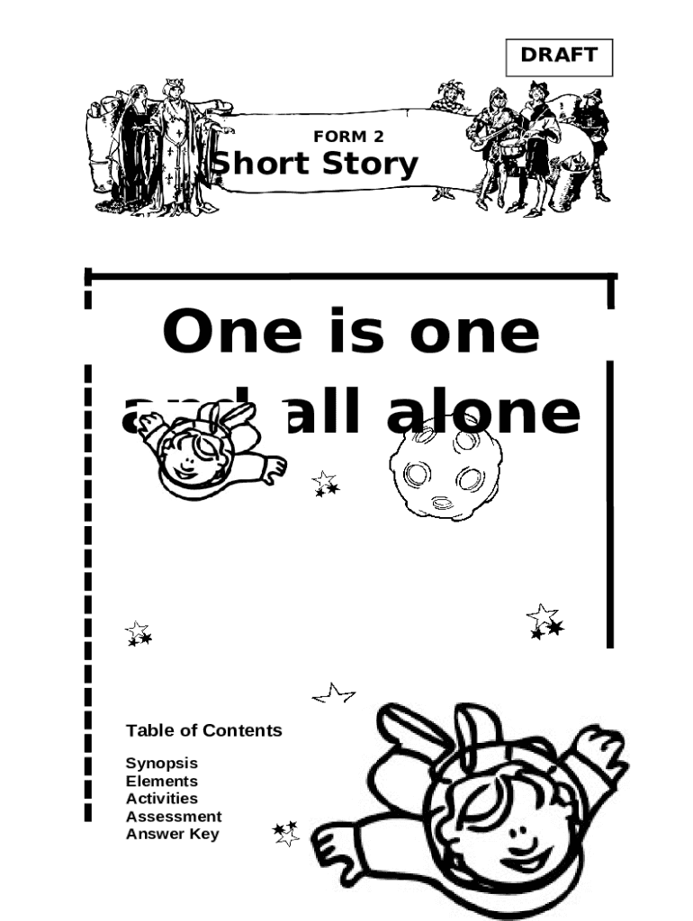 One Is One and All Alone - 1 to From 3 Doc Template | pdfFiller
