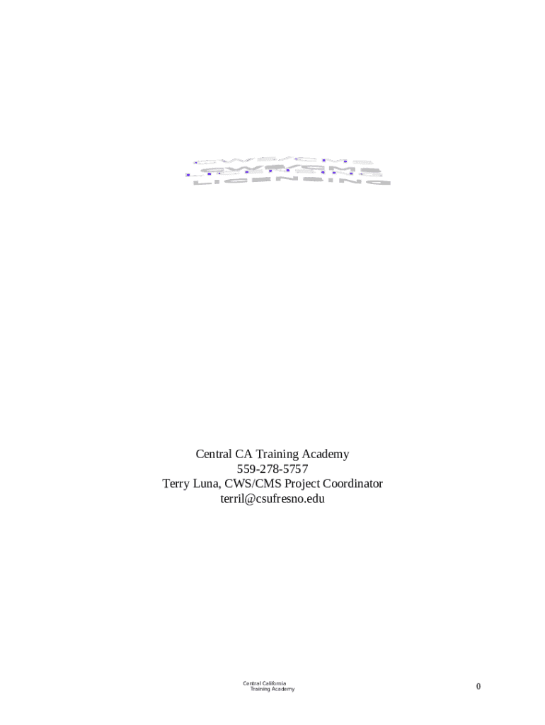 CWS/CMS Quick Guides for New Users - Fresno State Doc Template | pdfFiller