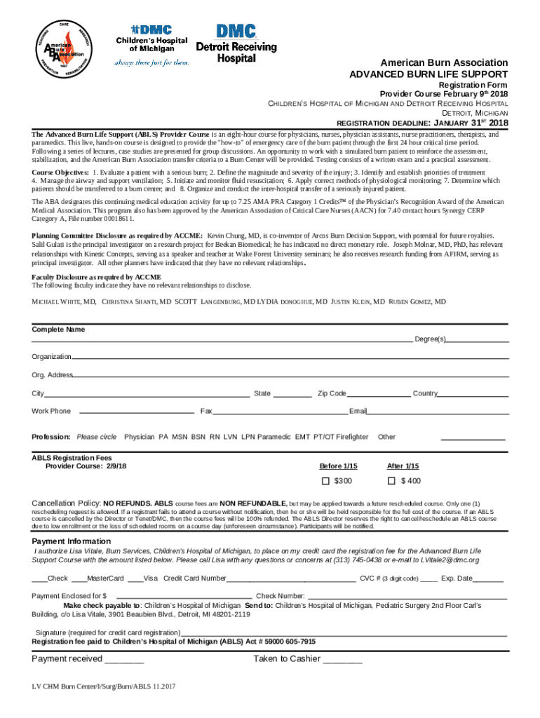 DMC Detroit Receiving Hospital Burn Center Reverified Doc Template