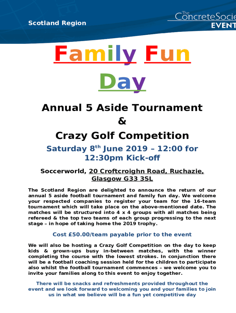 How to organise a football tournament fundraiser for charity Doc