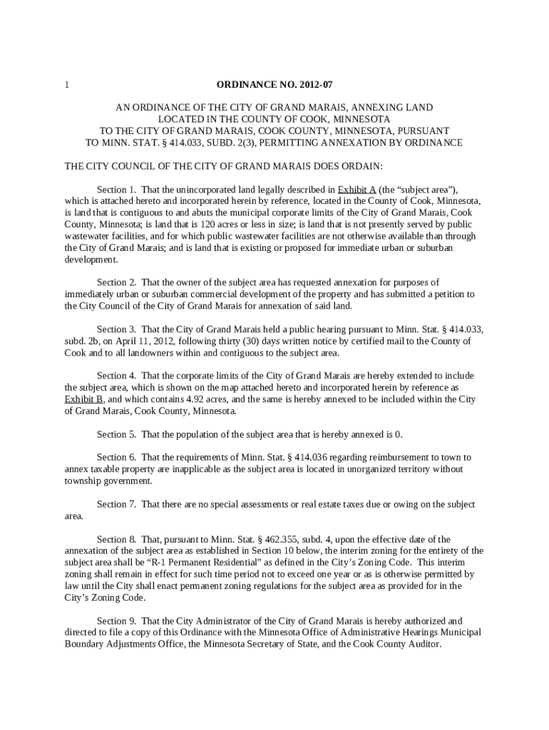 Reference Guide to the Cook County Land Use Ordinance Doc Template