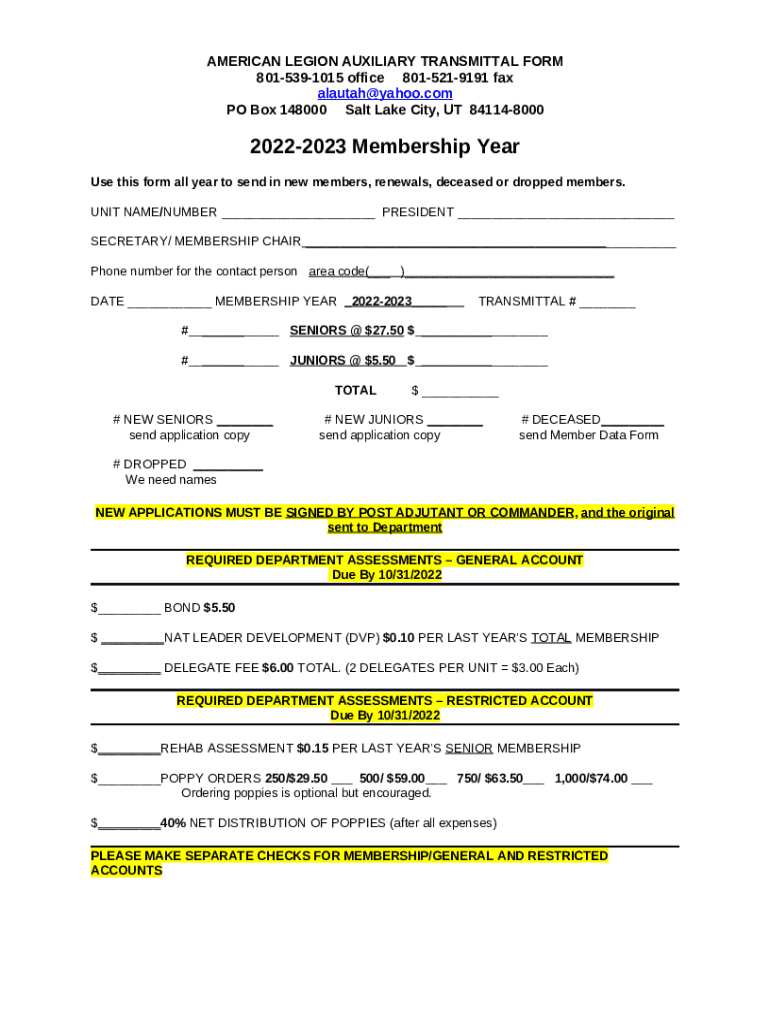 ALA Membership Application Doc Template pdfFiller
