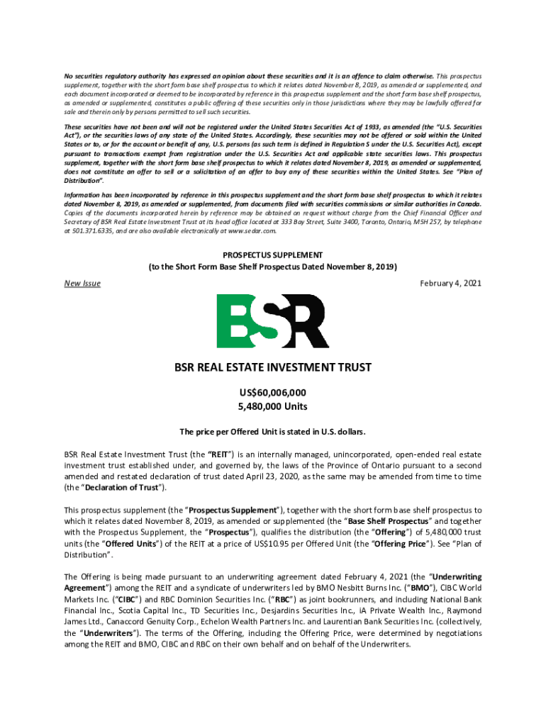 Fillable Online This prospectus supplement (the Prospectus Supplement