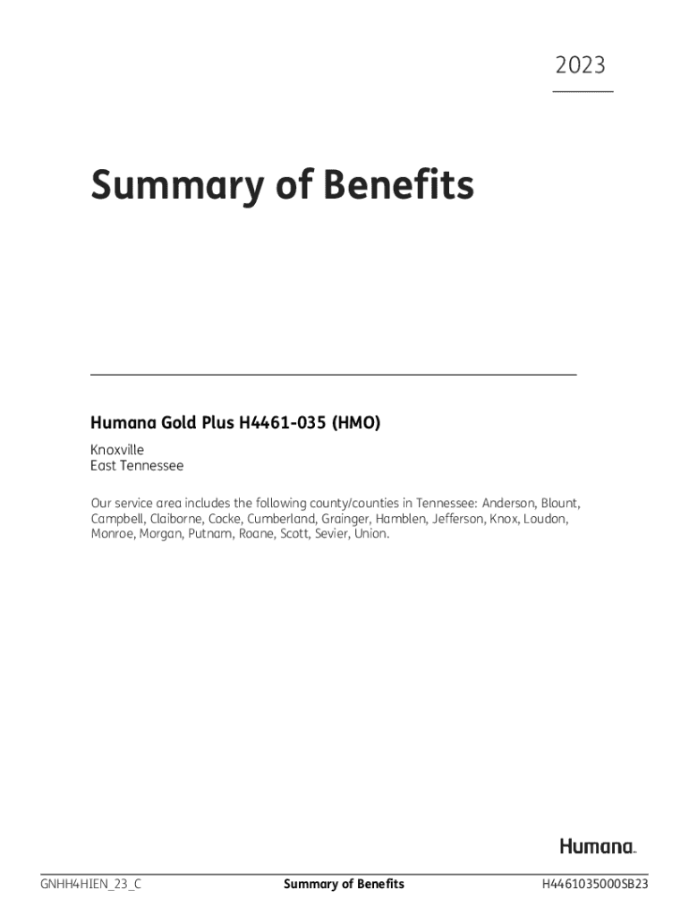 Fillable Online Humana Gold Plus H4461035 (HMO) Fax Email Print
