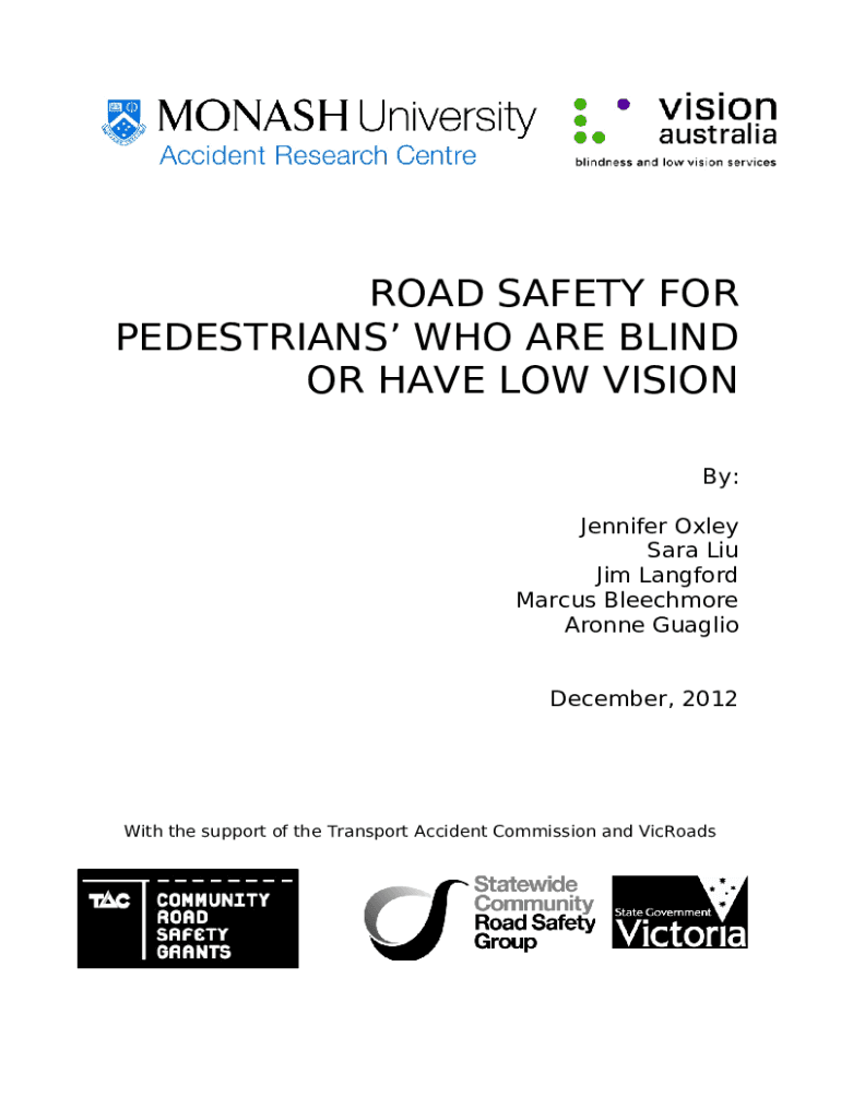 Mobility, Safety and Experiences of Blind and Low Vision ... Doc ...