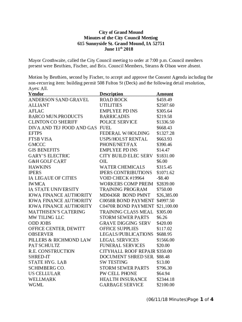 Grand Mound IA ination about the city and its Doc Template