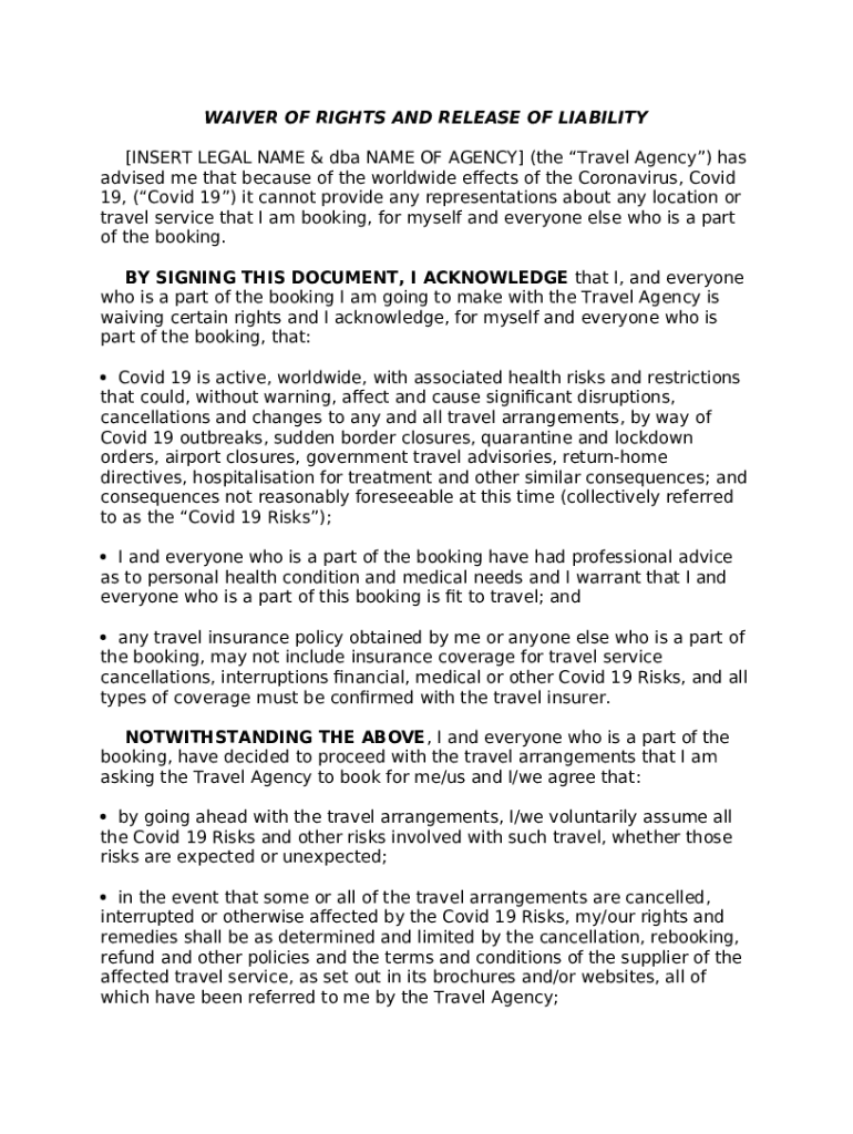 Release of Liability Agreement Meaning, What To Include, Doc