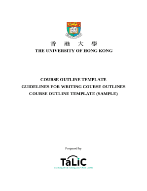Course Outline Template Sample Doc Template Pdffiller Course Outline Template Sample Doc Template Pdffiller