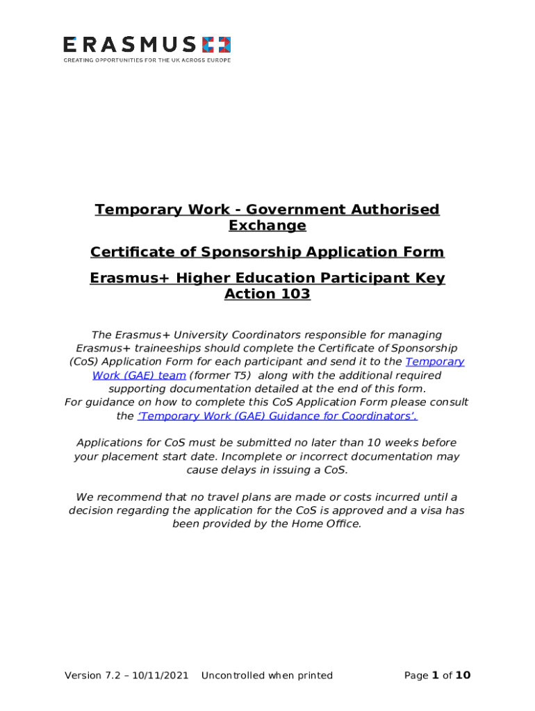 T5 Certificate of Sponsorship Doc Template pdfFiller
