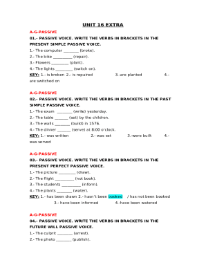 Passive Voice - PDF Grammar Worksheet - B1 - PA001