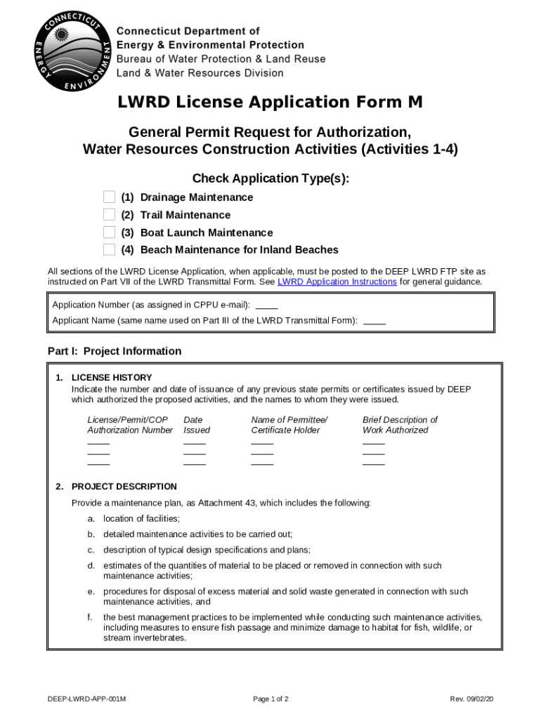 LWRD License Application M. permits Doc Template | pdfFiller