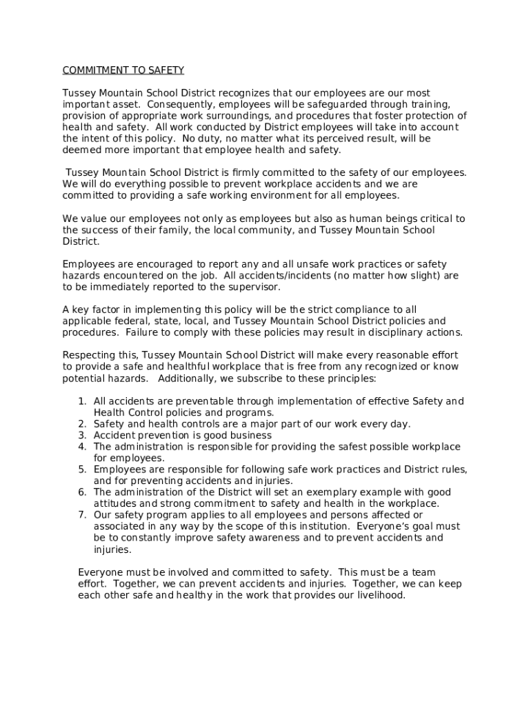 Tussey Mountain School District recognizes that our employees are our