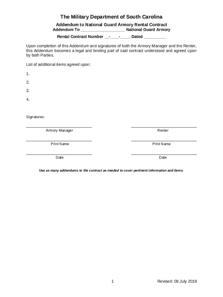 Armory Rental Agreement Disclaimer 4.A. Doc Template pdfFiller