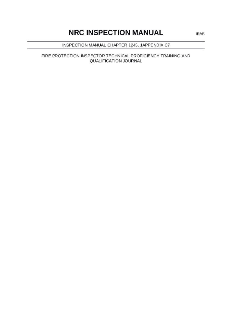Fire Protection Inspector OntheJob (OJT) Activity Doc Template