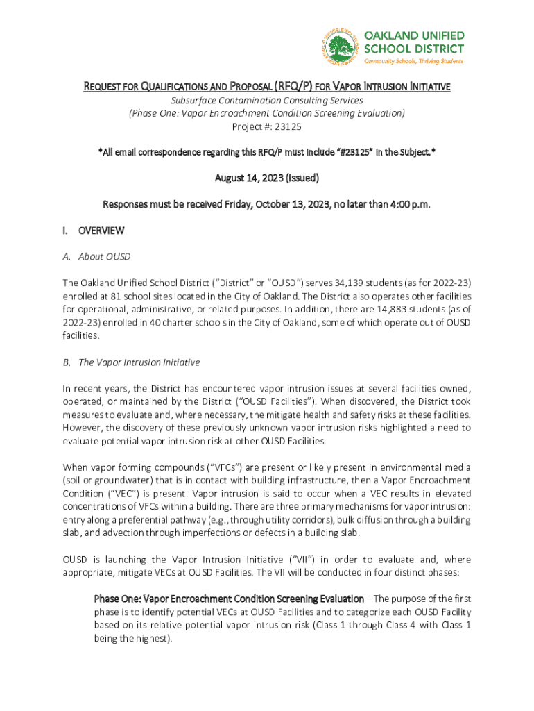 Fillable Online RFP Material Testing and Special Inspection Services