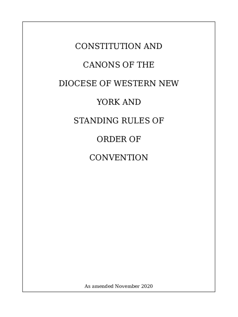 Constitution and Canons - The Episcopal Dioceses of Western ... Doc ...