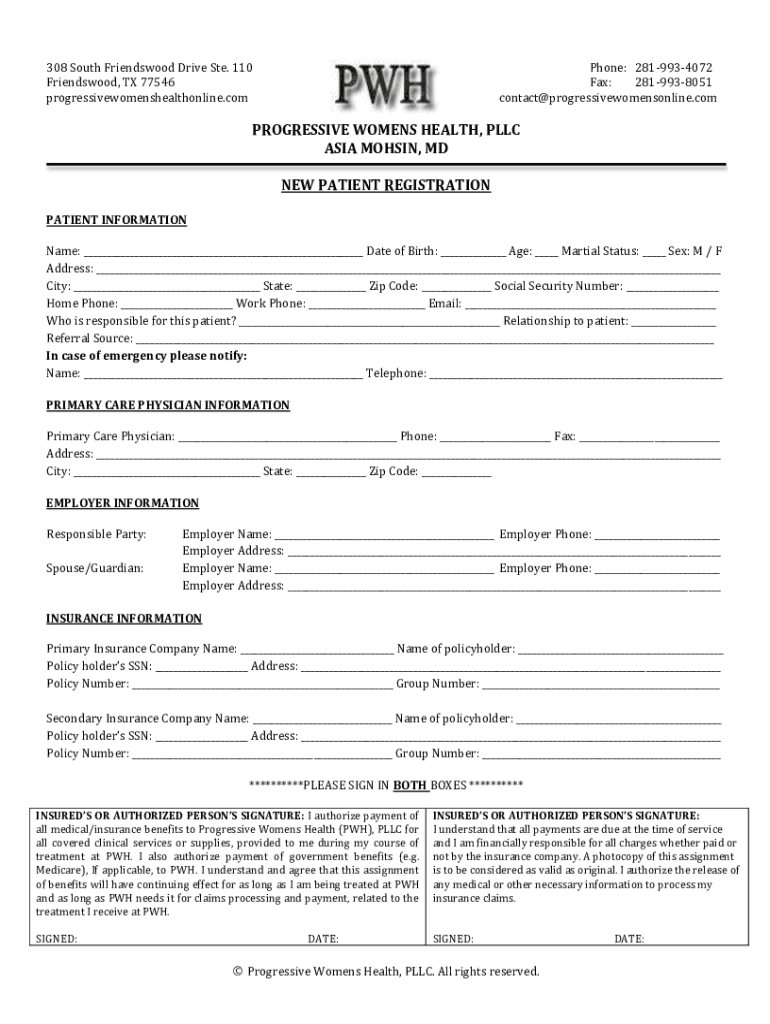 Fillable Online Progressive Behavioral Health is now LifeStance Health