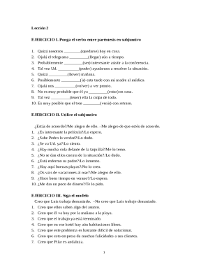 Completa la oracin con la forma correcta, en el imperfecto ...
