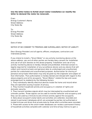 Smart Meter Opt Out Application