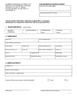 SUOMEN PURJEHDUS JA VENEILY RY