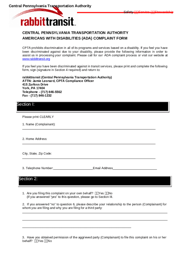 rabbittransit (Central Pennsylvania Transportation Authority Doc