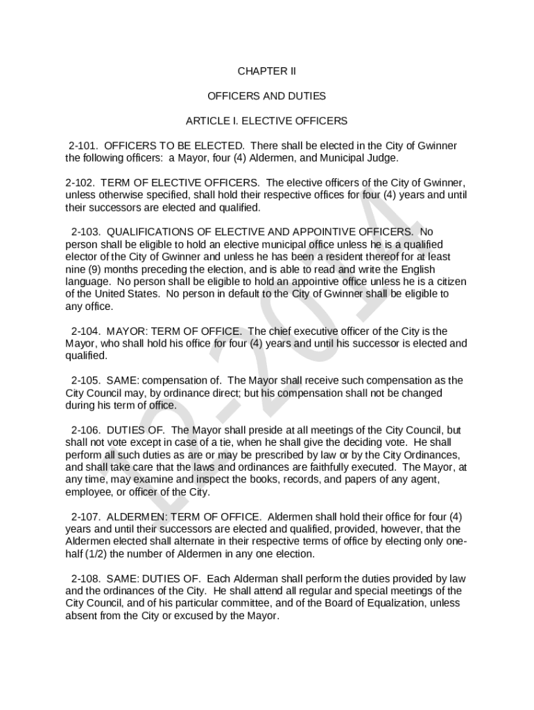 Mayor and Council , Trustee Village, commission Doc Template