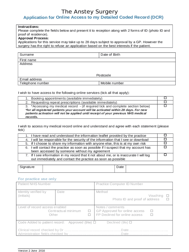 Patient Access Consent Doc Template | pdfFiller