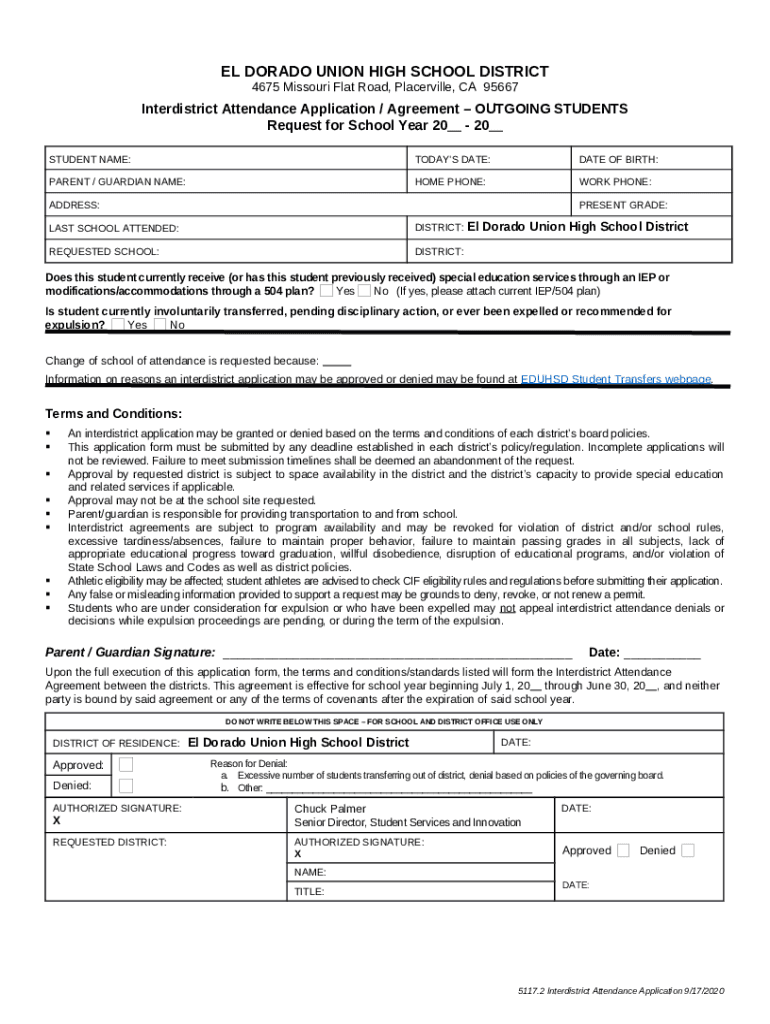 El Dorado High School Transcript RequestPlacerville, CA Doc Template