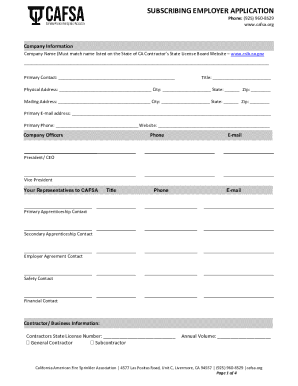 Fillable Online Contractor/Supplier Info Form Fax Email Print - pdfFiller