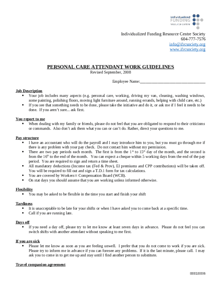 Personal Care Aide Training Requirements PHI Doc Template pdfFiller