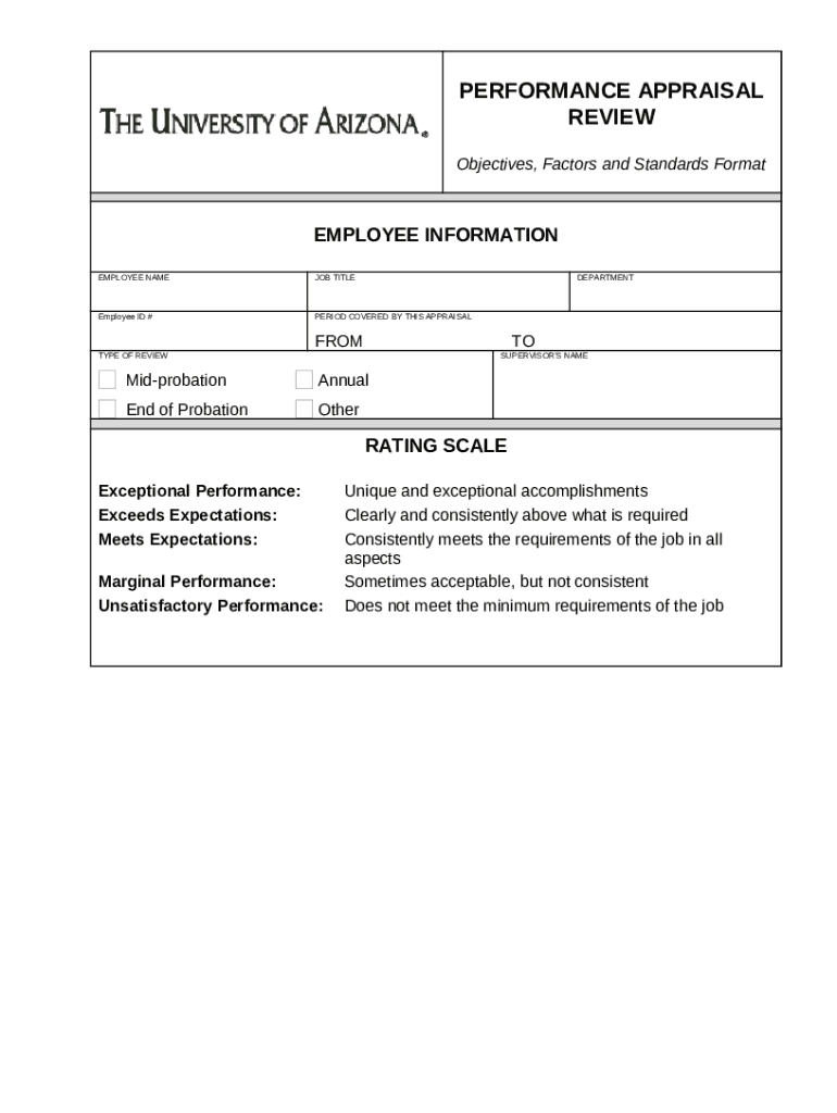 SHuman Resources - University of Arizona - hr arizona Doc Template ...