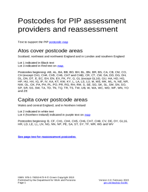 PIP - table of activities, descriptors and points Doc Template | pdfFiller