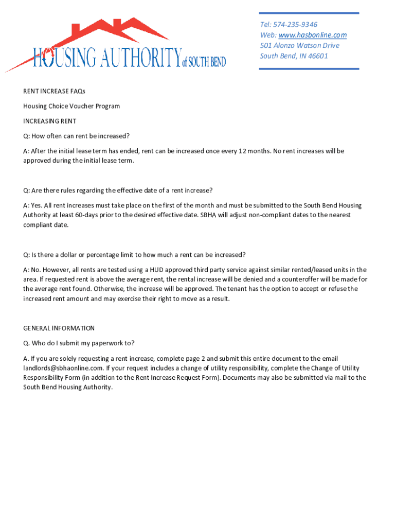 Fillable Online Rent Increase Request (1) Fax Email Print - pdfFiller