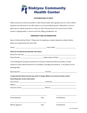Fillable Online MAKE YOUR FREE Child Care Authorization Form Fax Email ...