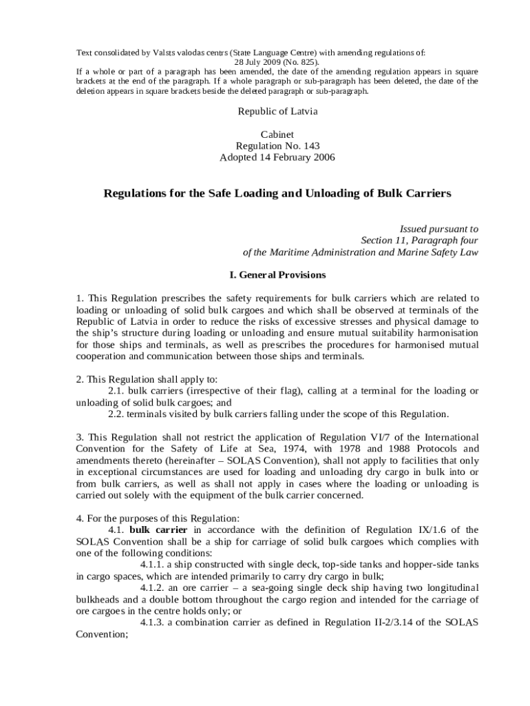 Regulations for the Safe Loading and Unloading of Bulk ... Doc Template ...