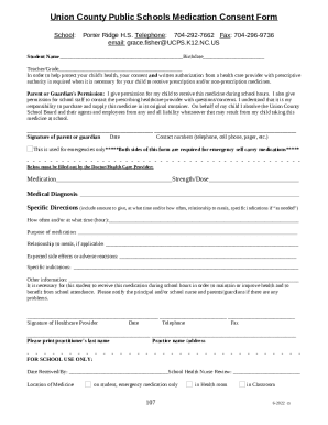 UCPS Medication Consent Form with Self-Carry