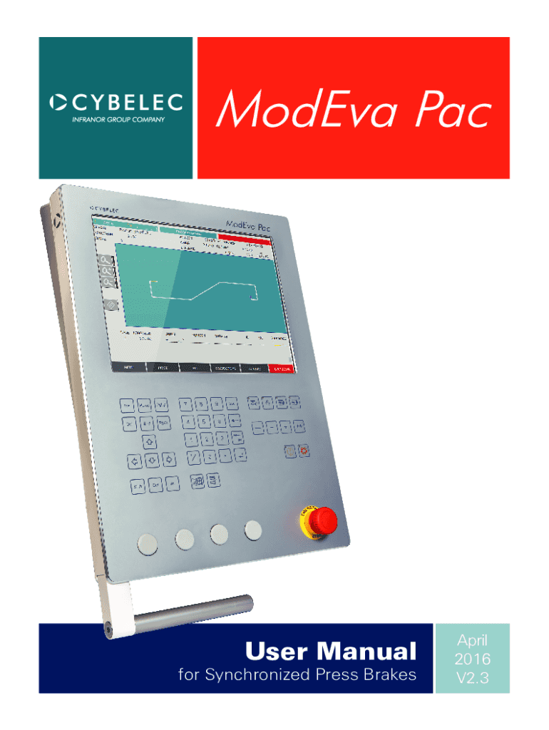 Fillable Online User Manual For Synchronized Press BrakesPDF Fax Email