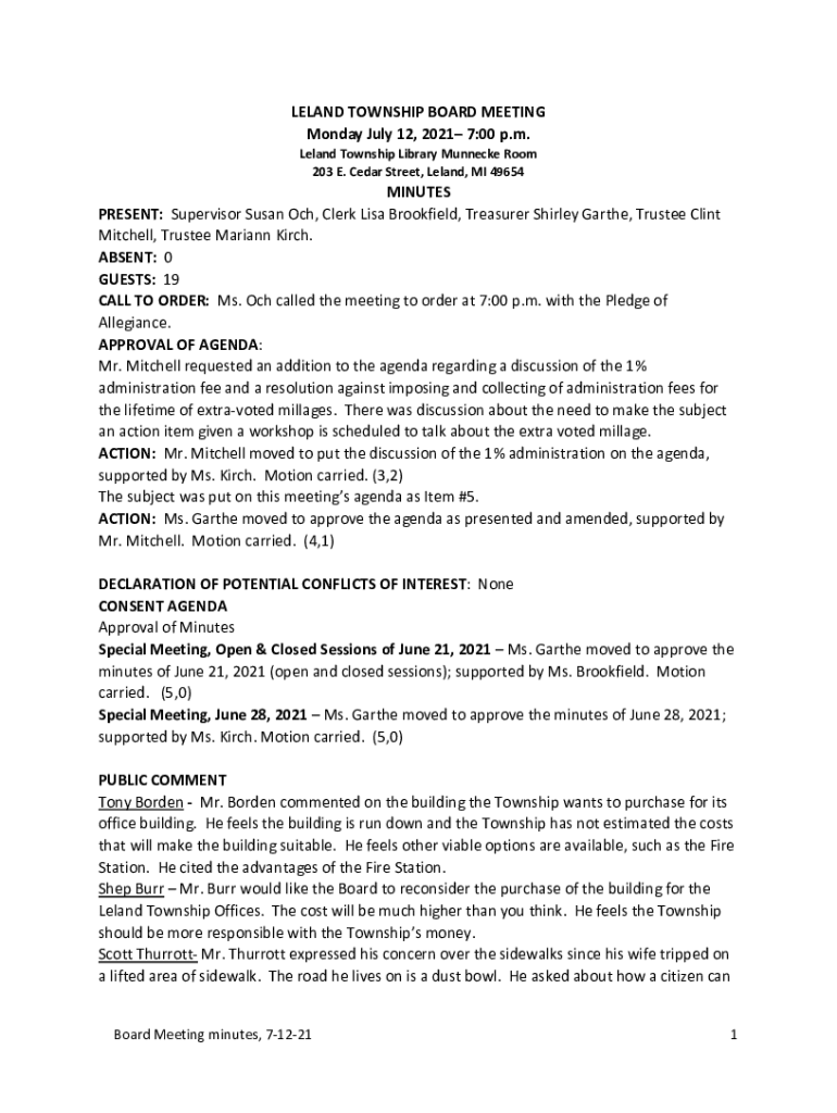 Fillable Online Leland Township Library Fax Email Print pdfFiller