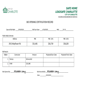 Fillable Online project summaries of the office of lead hazard control ...
