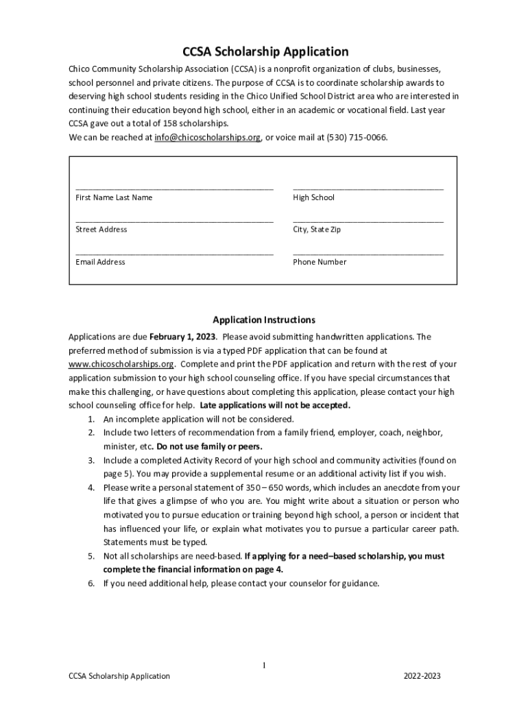 Fillable Online ALLF Scholarship Chart v2 Fax Email Print pdfFiller