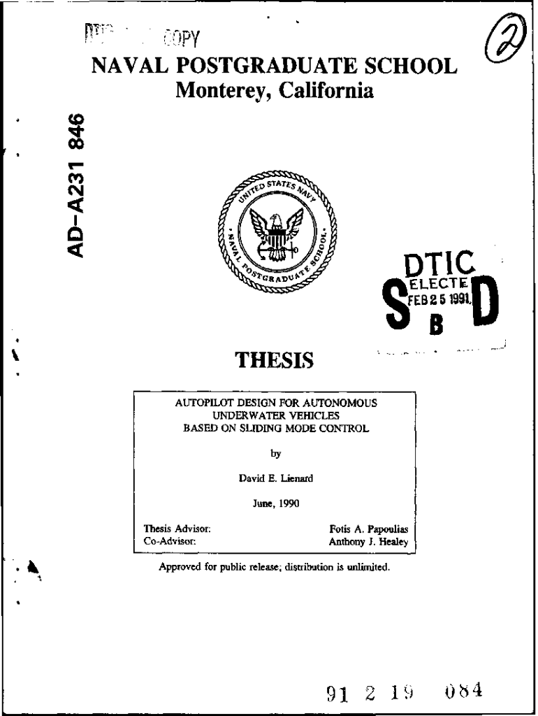 Fillable Online Autopilot Design for Autonomous Underwater Vehicles