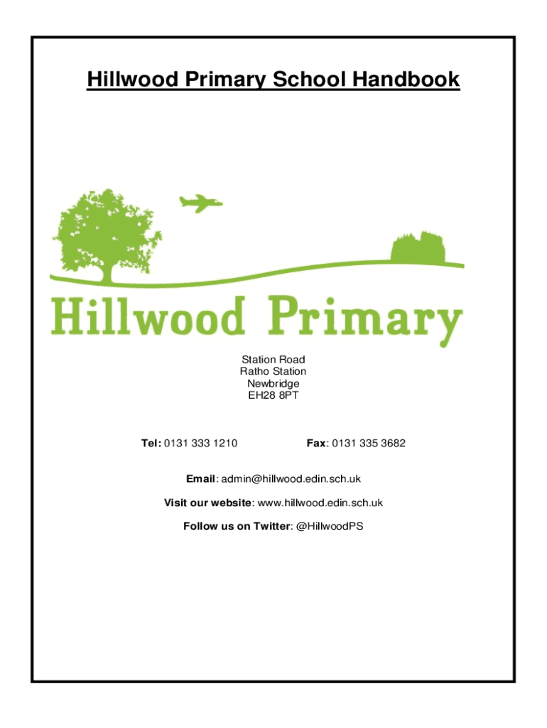 Fillable Online Hillwood Primary School Nursery Day Care of Children