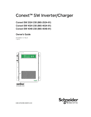 Fillable Online Schneider Electric Conext Sw 4024 Inverter Charger Fax Email Print Pdffiller Fillable Online Schneider Electric Conext Sw 4024 Inverter Charger Fax Email Print Pdffiller
