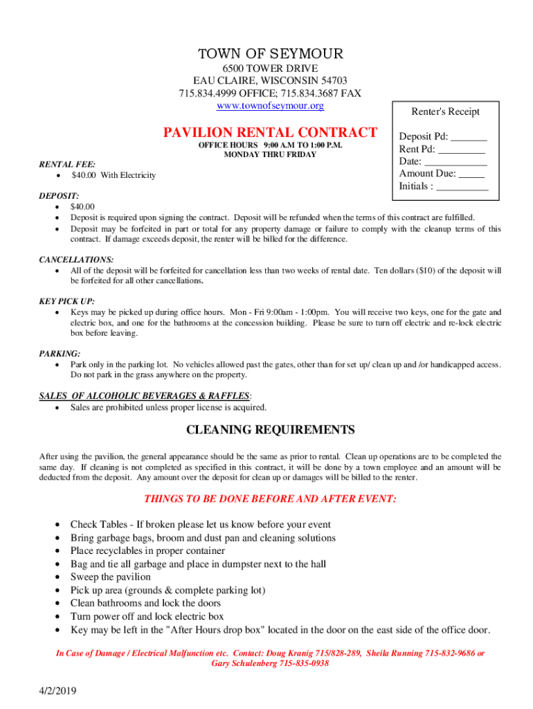 Fillable Online Town of Seymour, Outagamie County, WIOfficial site