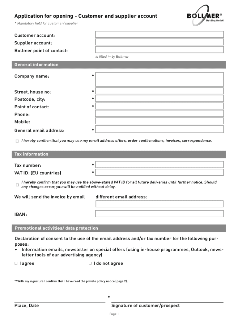 Fillable Online Customer Form: Address Line 1 Shown As Mandatory Field ...