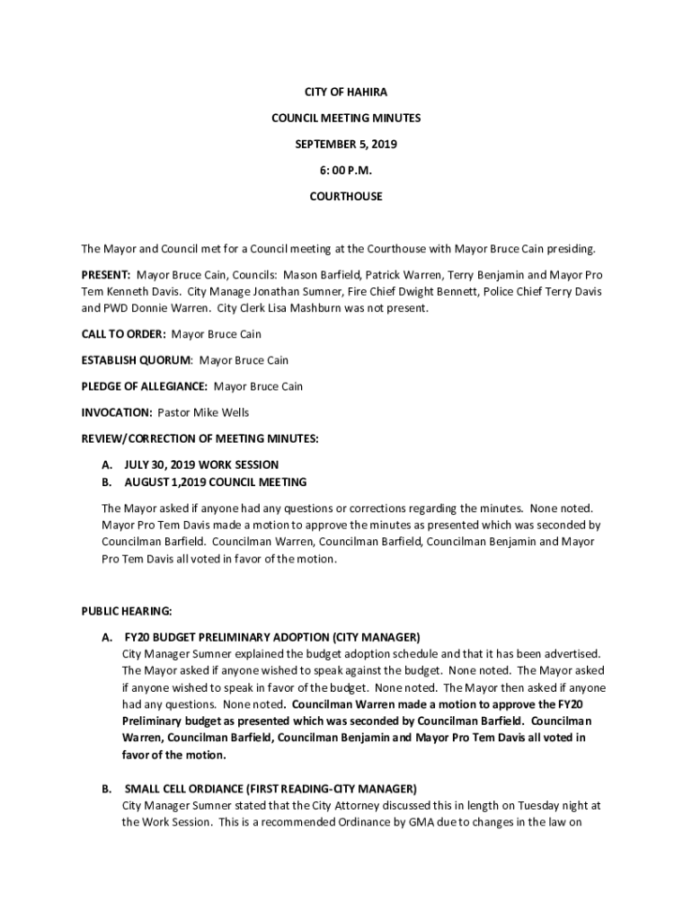 Fillable Online Hahira GA City hall, mayor, stats, schools