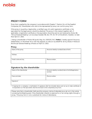 Fillable Online Proxy form to the 2021 AGM Fax Email Print - pdfFiller