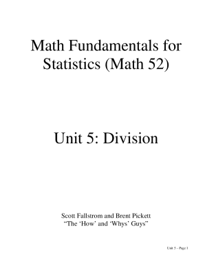 Fillable Online home miracosta Math Fundamentals for Statistics II ...