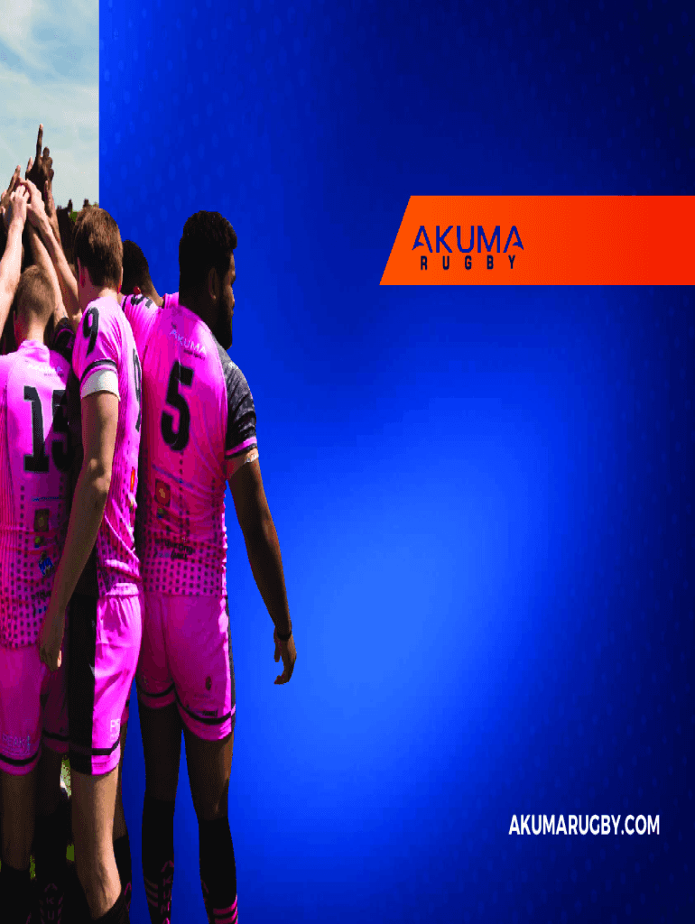 Fillable Online Akuma Rugby Custom Collection SS2017 Fax Email Print